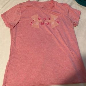 Pink under Armour shirt size large